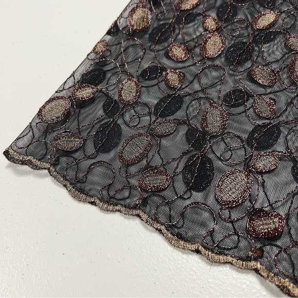 EMBROIDERED Mesh Dress Cardigan / Beach Cover Up - Picture 6 of 10